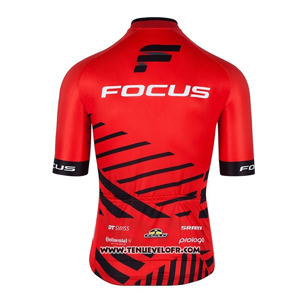 2017 Maillot Ciclismo Focus XC Rouge Manches Courtes et Cuissard
